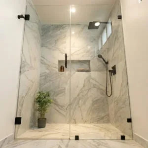 División de baño personalizada