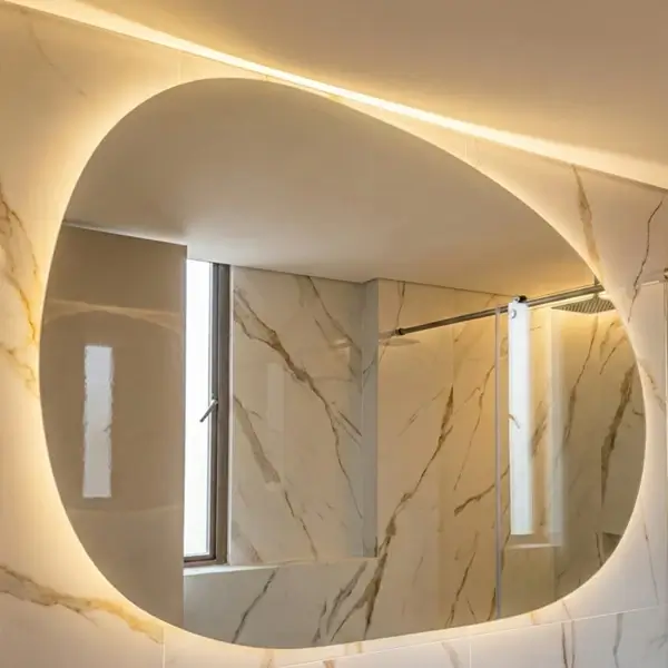 Espejo LED inteligente con sensor táctil para baño