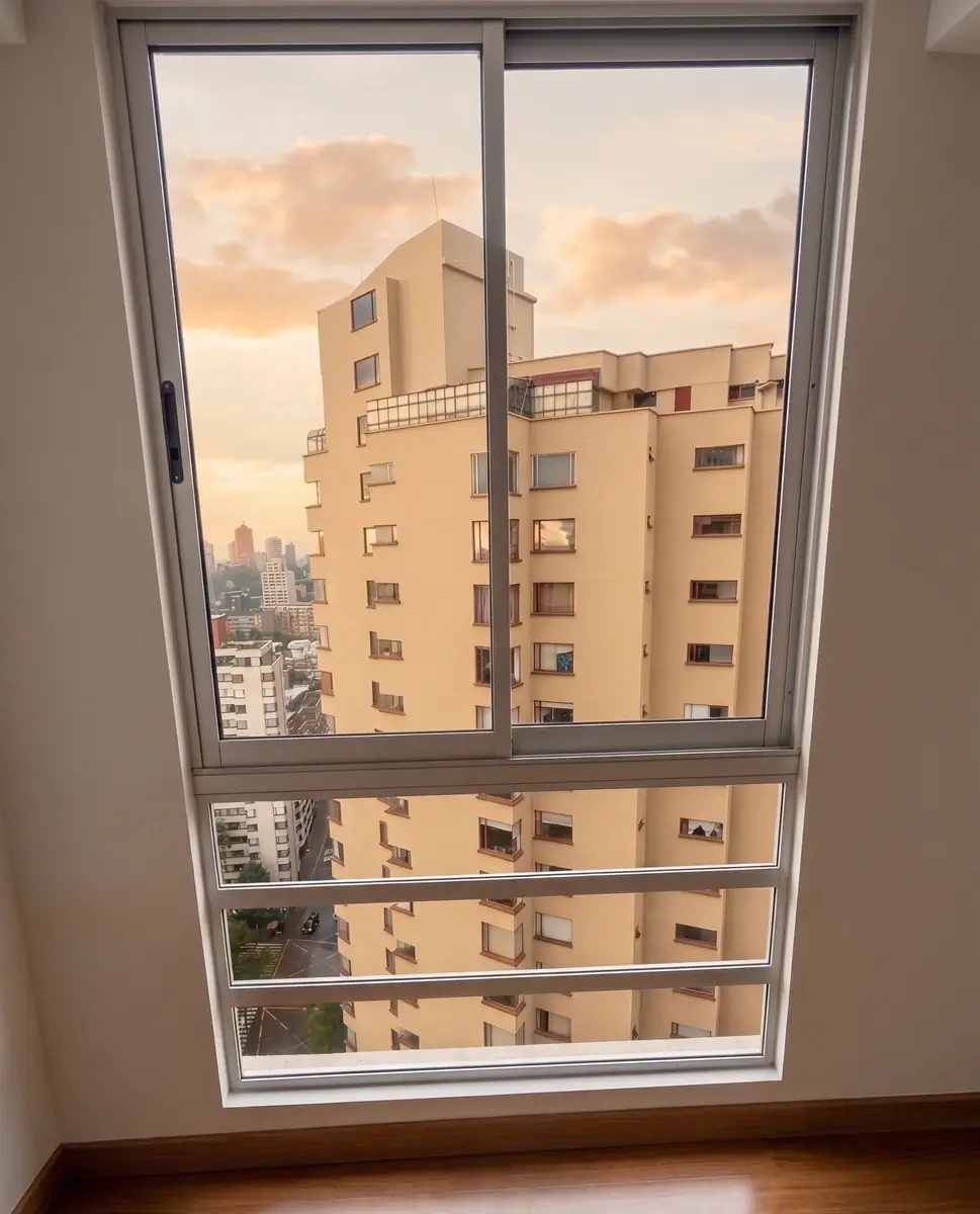 Ventana corredera de aluminio perimetral