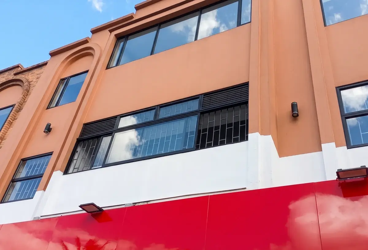 Ventanas de aluminio horizontales para fachada